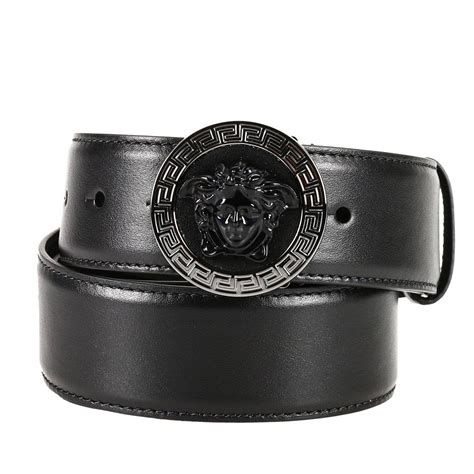 black belt dress versace|black versace belt men.